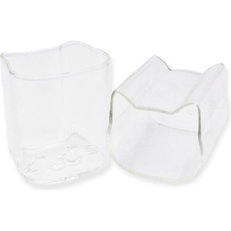 Winkee - Shot Glass Cat Set of 2 - Clear, Bicchieri da cocktail, Trasparente