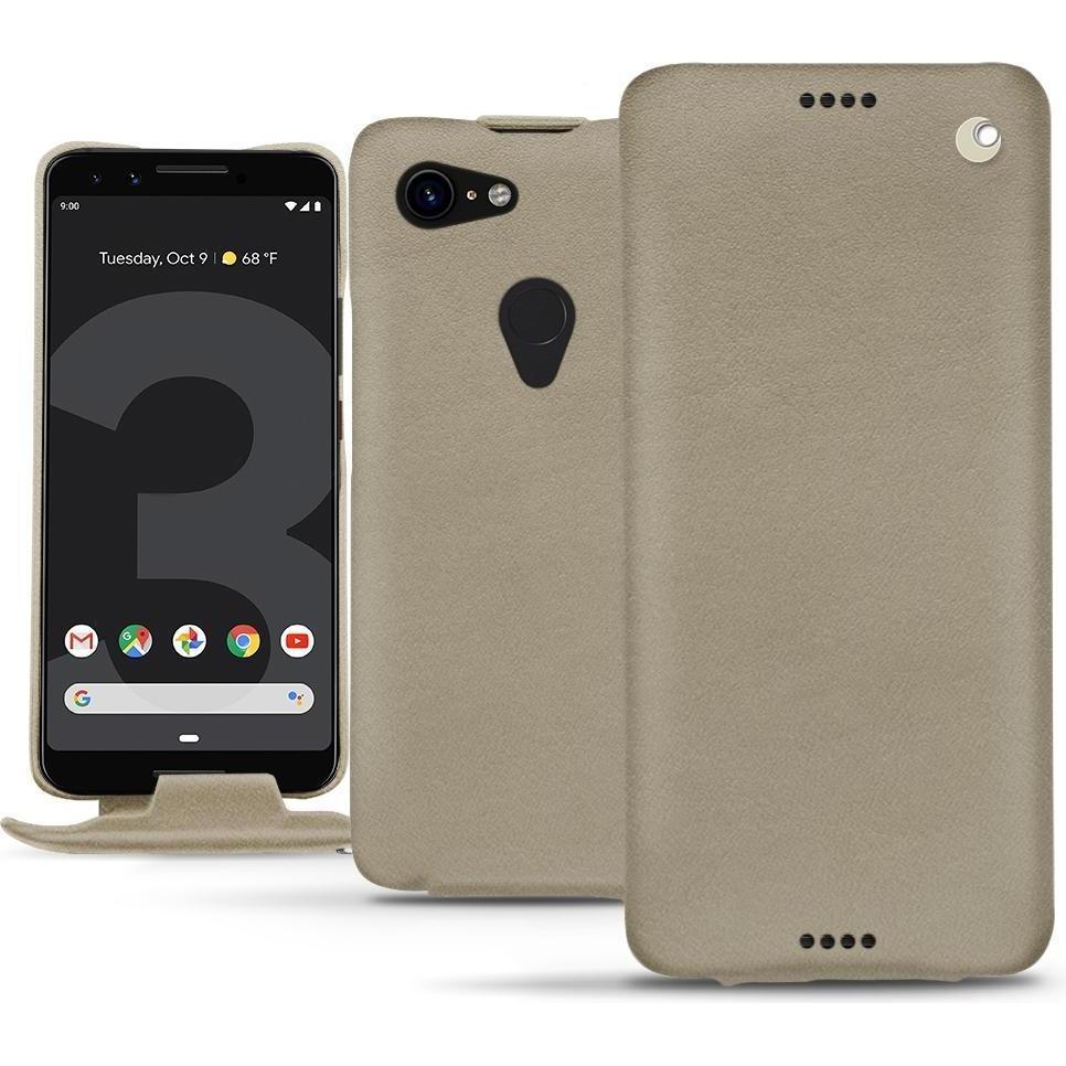 Noreve Lederschutzhülle vertikal (Google Pixel 3), Smartphone Hülle, Beige