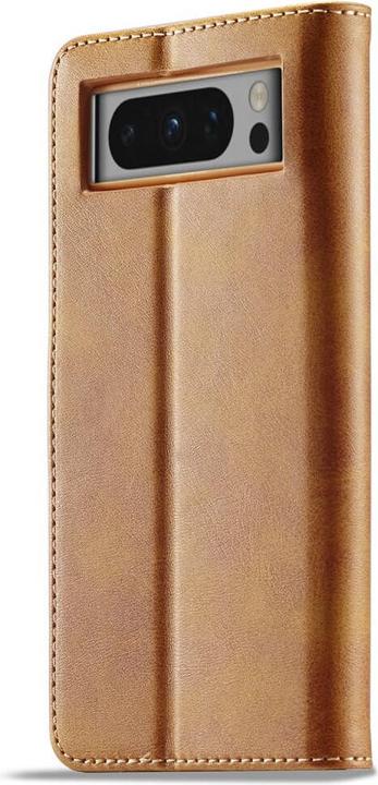 Produktbild LC.Imeeke Google Pixel 8 Pro - Leder Etui Hülle beige (Google Pixel 8 Pro)