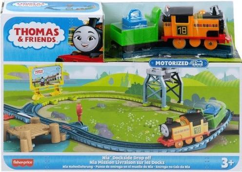 Actual product image Mattel Fisher Price Thomas & Friends Motorised Nia Dockside Drop Off for 3+ Years HGY81