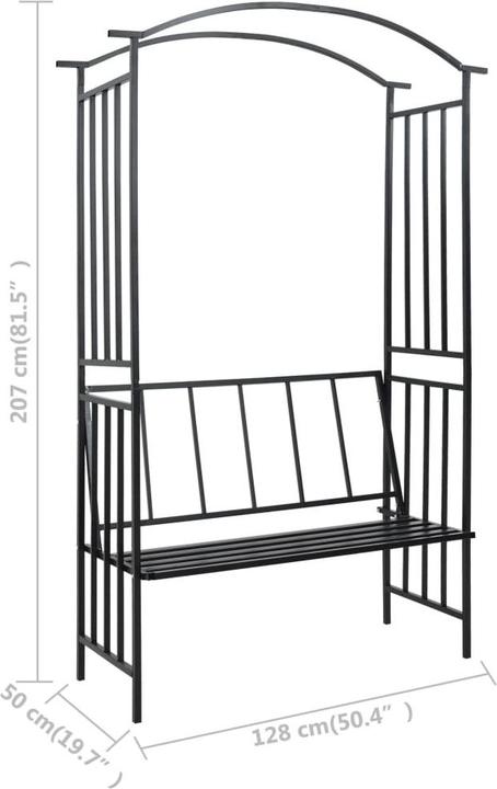 Immagine prodotto vidaXL Gartenbogen (50 cm, 128 cm)