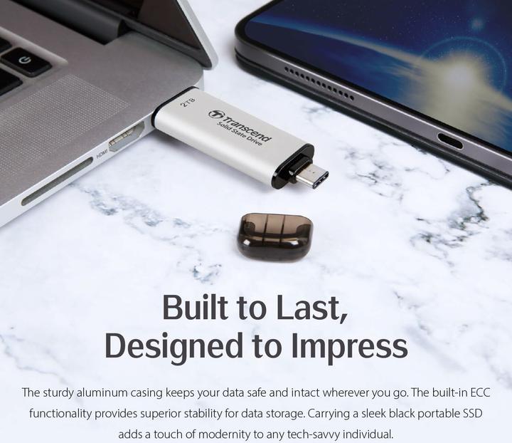 Actual product image Transcend ESD310C (512 GB, USB-A, USB-C)