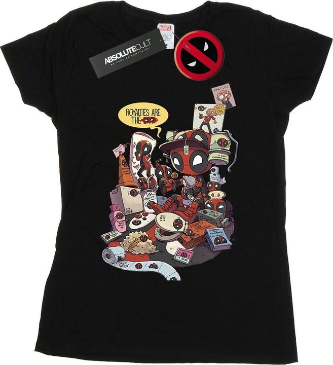 Actual product image Womens/Ladies Deadpool Merchandise Royalties Cotton T-Shirt (M)