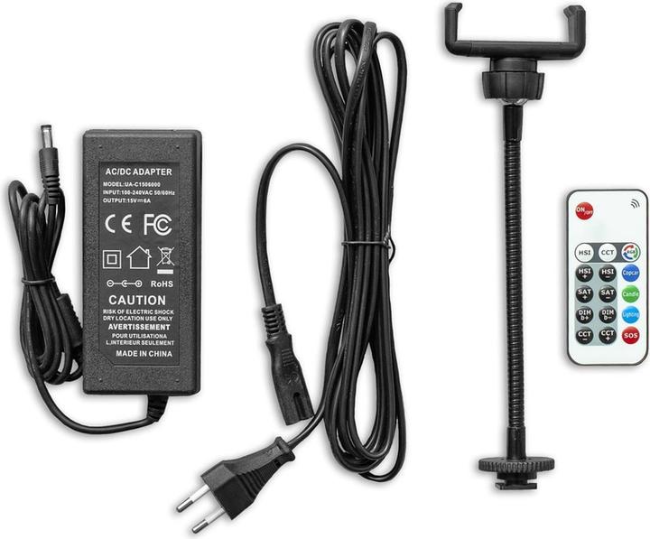 Image du produit Caruba Vlogger 18 pouces RGB LED, kit avec sac Blanc (Éclairage annulaire, Lumière vidéo)