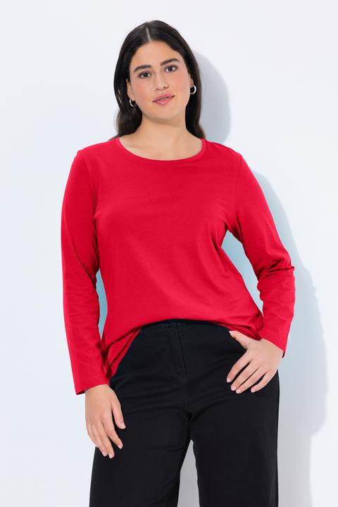 Produktbild Ulla Popken Shirt, Slim, Rundhalsausschnitt, Langarm (42, 44)
