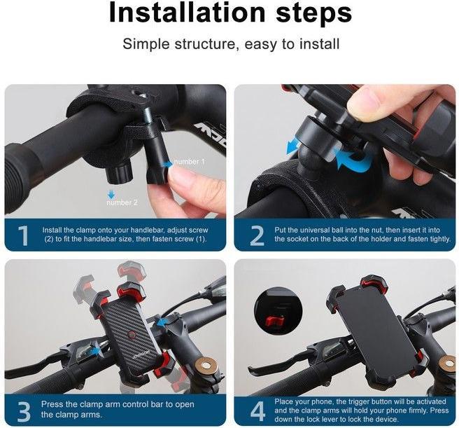 Actual product image Joyroom Bike Phone Mount