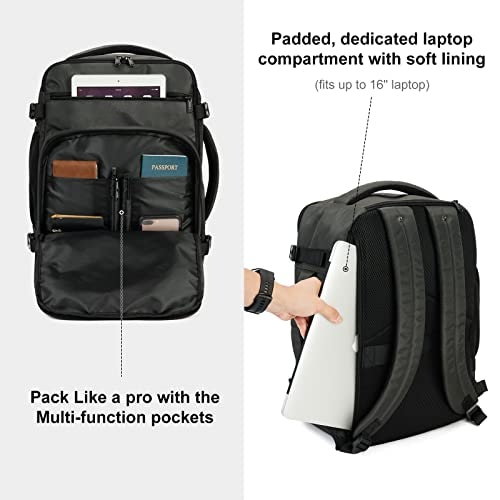 Actual product image Only-Bags.Store Backpack 45 x 36 x 20 cm for Ryanair aeroplane travel backpack hand luggage laptop daypacks PET
