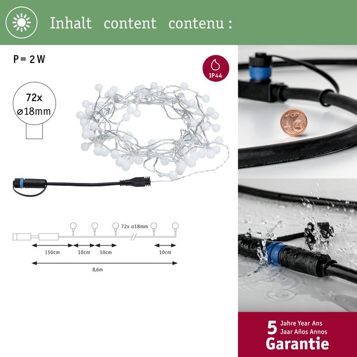 Produktbild Paulmann Outdoor Plug & Shine Light Chain (7.50 m)