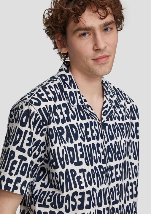 Immagine prodotto S.Oliver Hemd Kurzarmhemd mit All-over-Print (M)