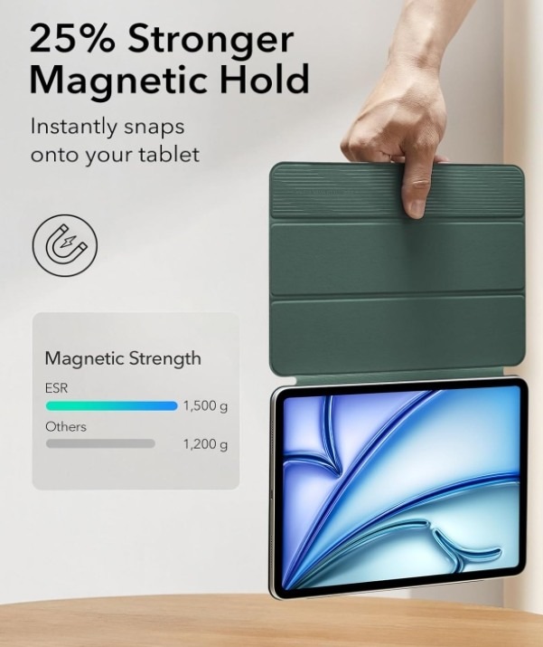 Produktbild ESR Rebound Magnetic Case (iPad Air 11 2024 (M2), iPad Air 10.9 (2022), IPad Air 10.9 (2020), IPad 11” (2018/2020/2021))