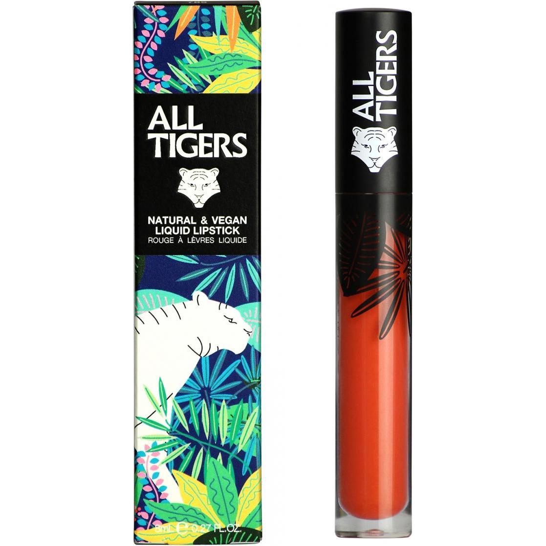 All Tigers Liquid Lipstick - Matte 785 CORAL ORANGE (Coral, Orange) (ATR785)