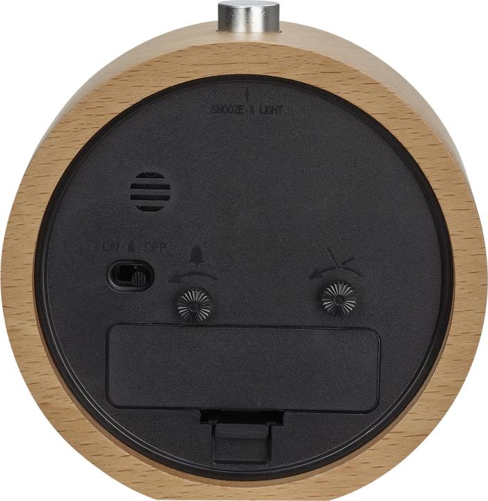 Actual product image TFA Analogue alarm clock with beech frame