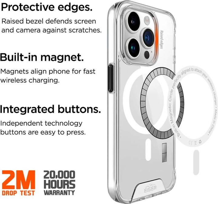 Actual product image Eiger Glacier MagSafe Case (Apple iPhone 15 Pro)