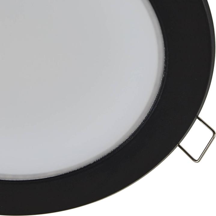 Produktbild Prios LED-Einbaustrahler Rida, schwarz, 14,5 cm, 12 W, CCT (1190 lm)
