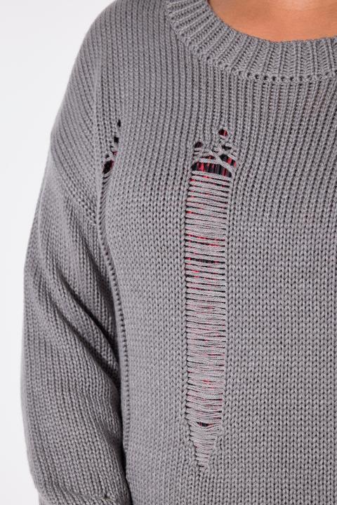 Immagine prodotto Angel of Style Pullover, Loose Fit, Destroyed-Look (54)