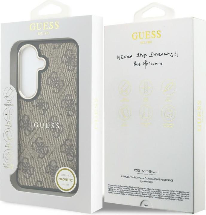 Actual product image Guess - 4G Embossed Ring (GUHMS26SP4MSEGCW) - Samsung Galaxy S26 - Brown (Samsung Galaxy S26)