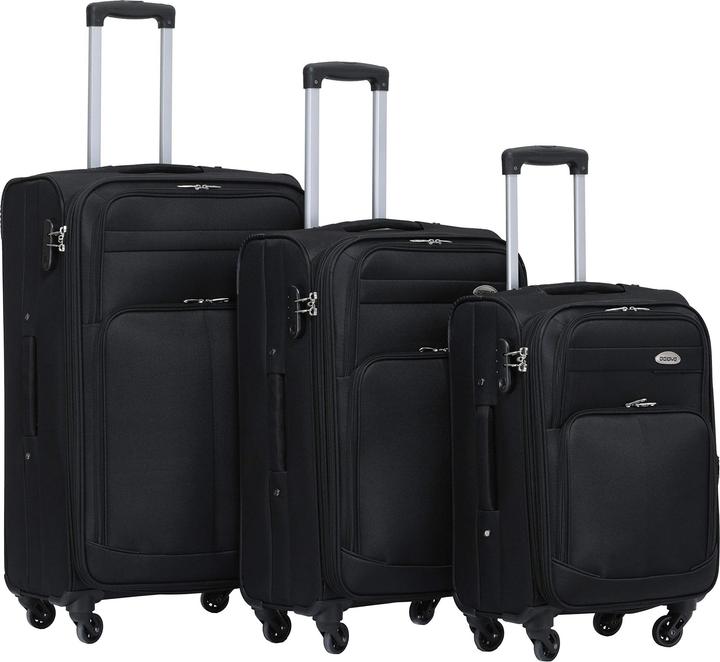 Image du produit Beibye Set de valises Trolley Noir
