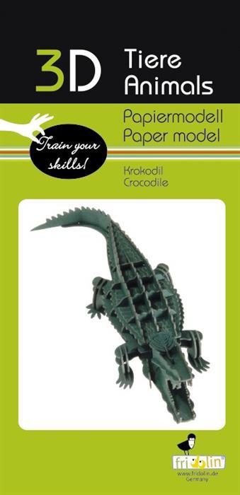 Produktbild Fridolin 3-D Papiermodell "Krokodil"