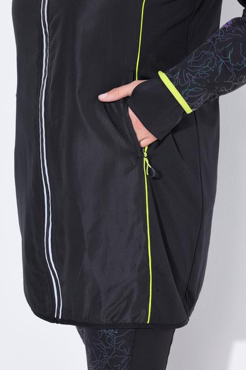 Produktbild Ulla Popken 2-in-1-Funktionsmantel, Ärmel abnehmbar, Zipptaschen (46, 48)