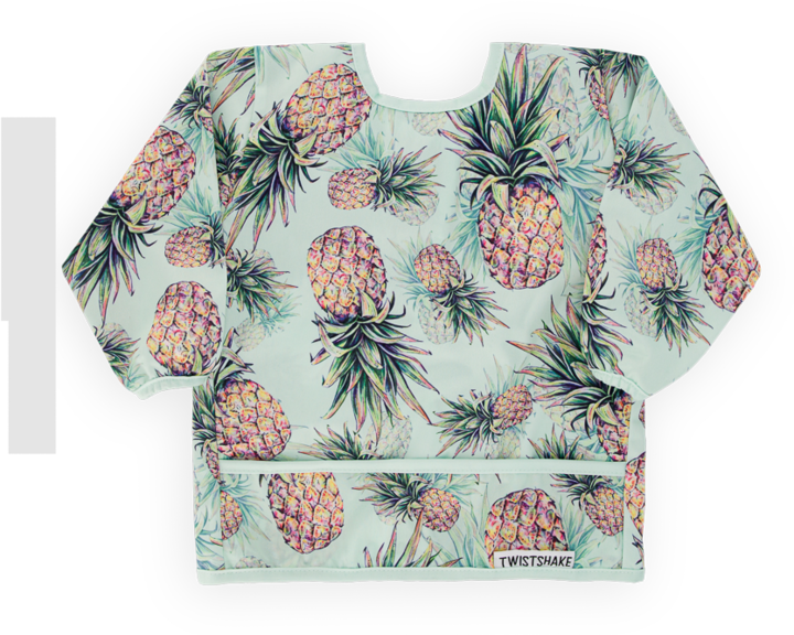Actual product image Twistshake Long sleeve bib pineapple (6 months)