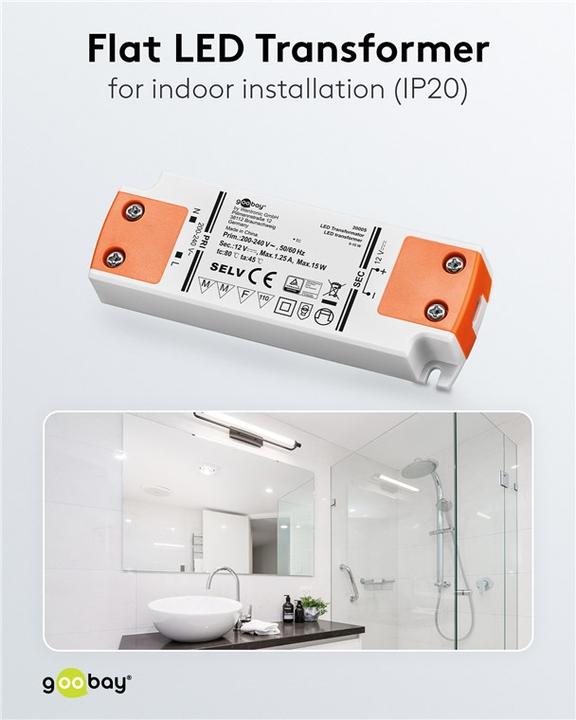 Actual product image Goobay LED transformer