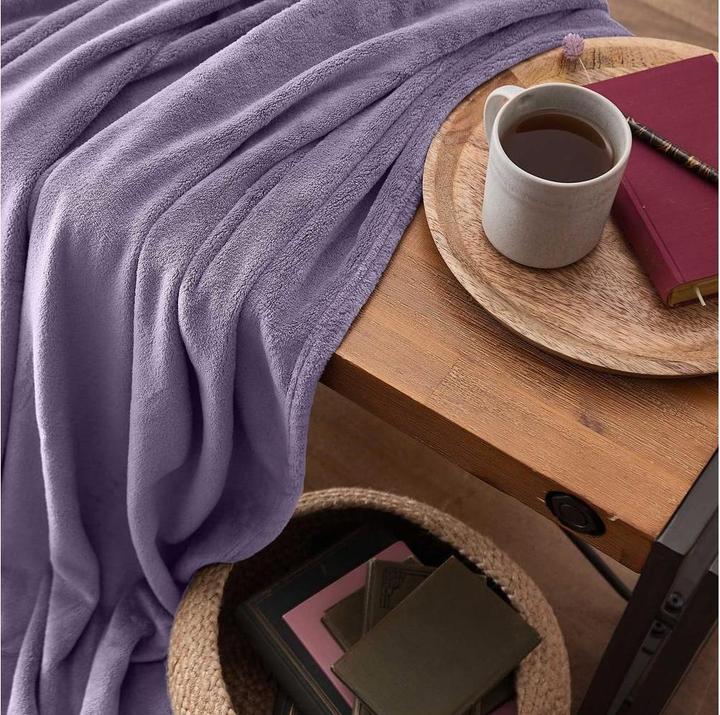 Produktbild Lumaland Kuscheldecke Lila 240 x 220 cm, Material: Fleece (220 x 240 cm)