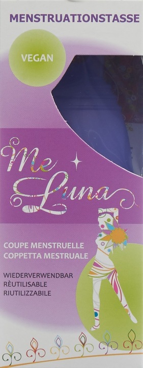 Produktbild Me Luna Menstruationstasse Sport Ring Blau-Violett (L)