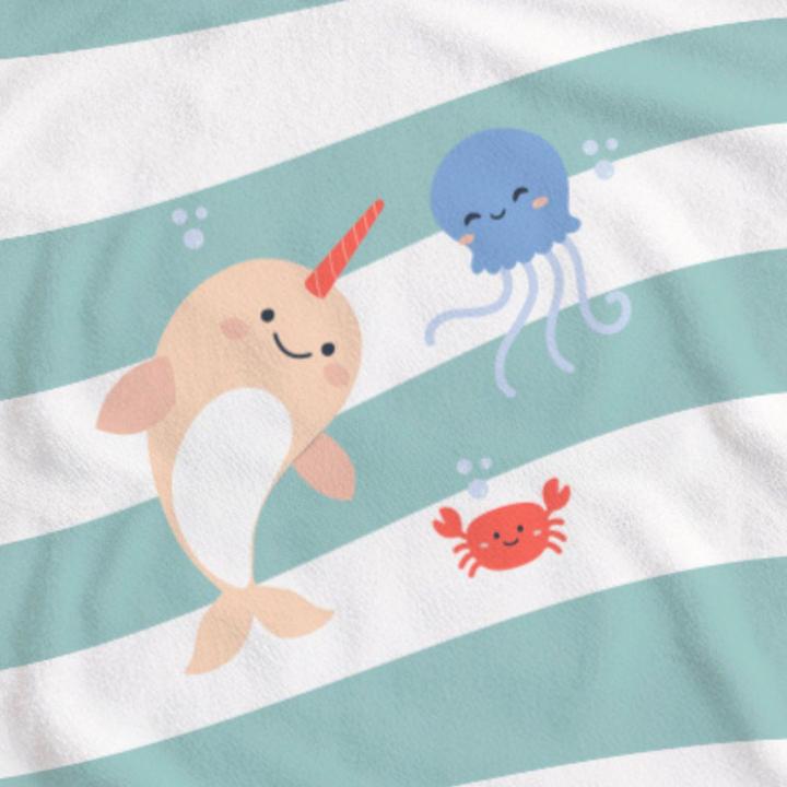 Image du produit Miniland Badeponcho & Bademäntel Badeponcho aus Baumwolle 65 x 65 cm - Oc (65 x 65 cm)