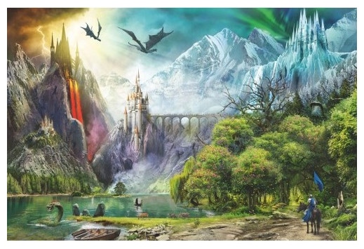 Actual product image Ravensburger Dragon ride puzzle 3000 pieces (3000 pieces)