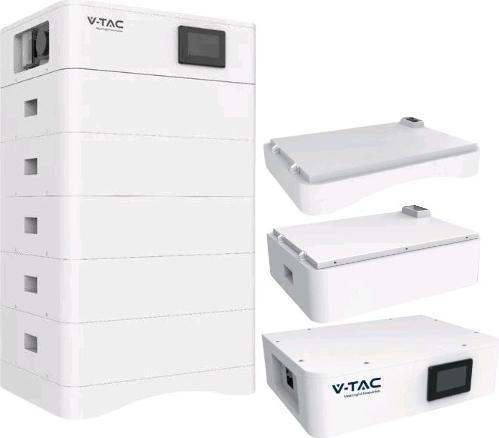 Actual product image V-TAC OHS25K100 Battery pack 25 kWh High voltage Stackable storage batteries Integrated BMS 25