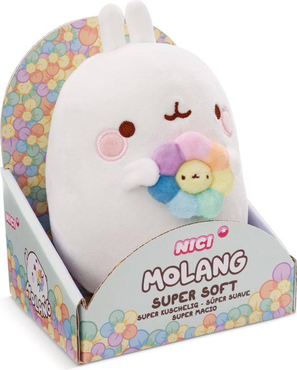 Image du produit NICI Molang mit Regenbogenblume (24 cm)