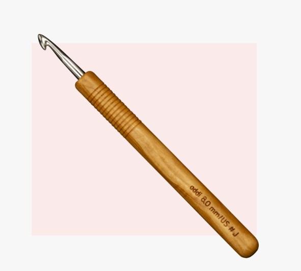 Actual product image addi Crochet hook Olive 15cm size 3