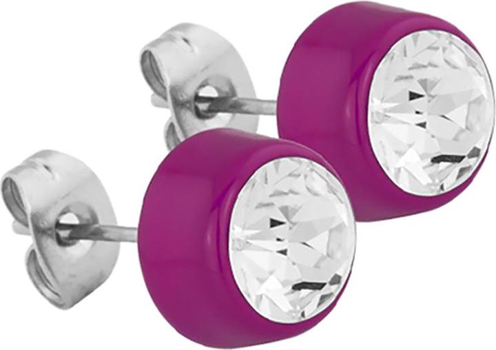 Immagine prodotto Star Piercing Orecchini viola con cristallo Swarovski argento (senza ottone, Acciaio chirurgico 316L)