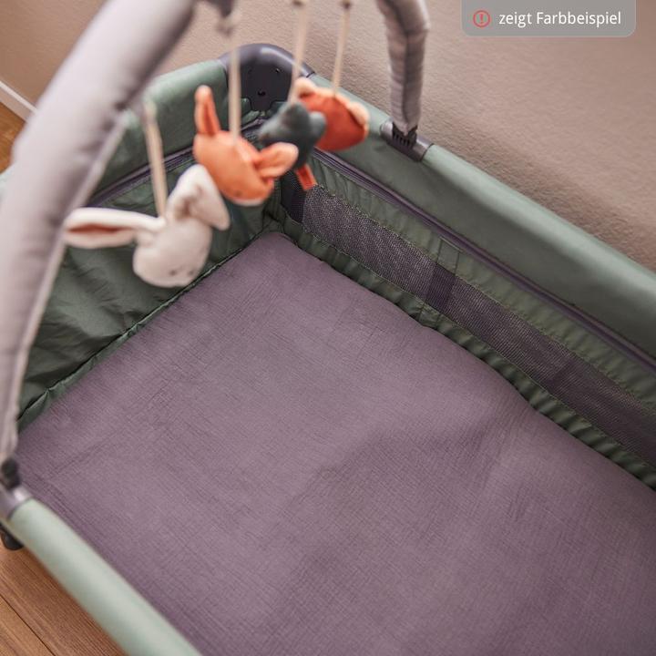Immagine prodotto Hauck Coprimaterasso per letto da viaggio Grigio scuro (60 x 120 cm)