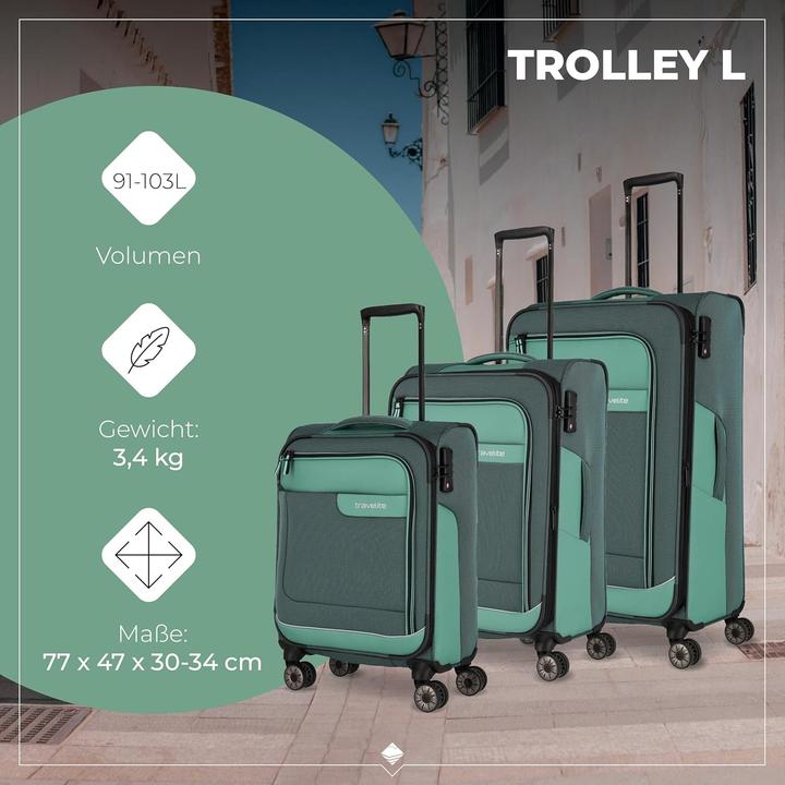 Image du produit Travelite VIIA Set de valises à 4 roulettes 4pcs. (195 l)
