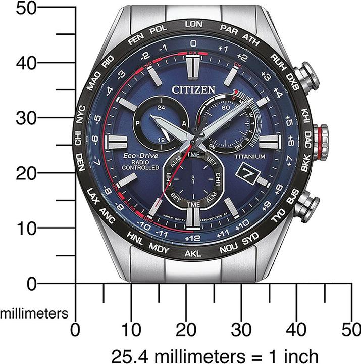 Actual product image Citizen CB5945-85L Eco-Drive Super Titanium 43mm 10ATM (Analogue wristwatch, 43 mm)