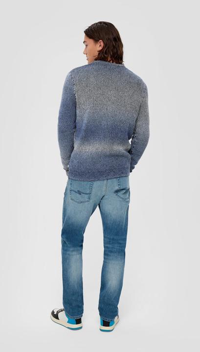 Produktbild s.Oliver Strickpullover Strickpullover mit Rippblende (XXL)