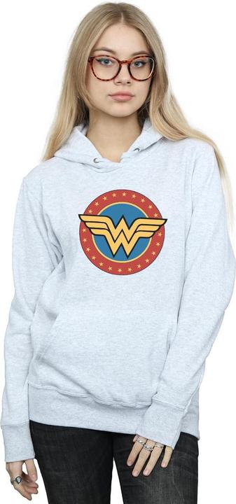 Actual product image Womens/Ladies Wonder Woman Circle Logo Hoodie (XXL)