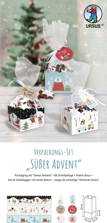 Produktbild Ursus Verpackungs-Set "Süsser Advent" (Geschenkbox, 20 x)