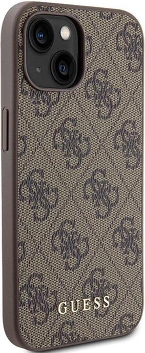 Produktbild Guess GUHCP15SG4GFBR iPhone 15 6.1" brązowy/brown hard case 4G Metal Gold Logo (Apple iPhone 15)