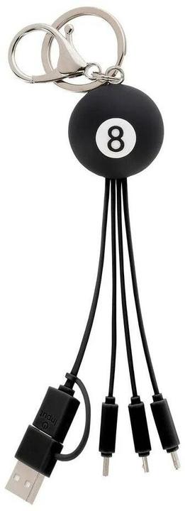 Produktbild Legami Schlüsselanhänger Mehrfach-Ladekabel 8 Ball