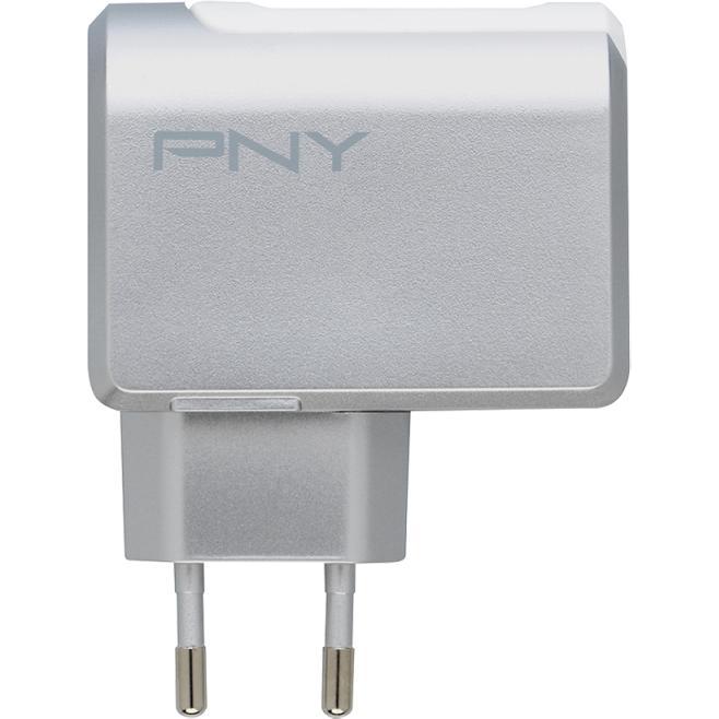 PNY Fast Charger (24 W), USB Ladegerät, Weiss
