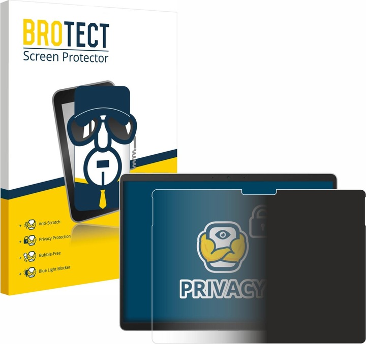Produktbild BROTECT Sichtschutzfolie Anti-Spy Privacy Folie Blaulicht-Schutz (1 Stück, Microsoft Surface Pro 9)