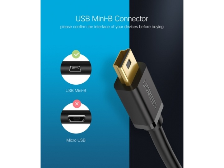 Produktbild Ugreen USB A – Mini USB (0.25 m, USB 2.0)