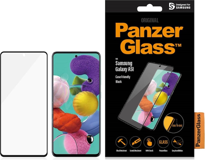 Produktbild PanzerGlass Edge to Edge (1 Stück, Samsung Galaxy A51)