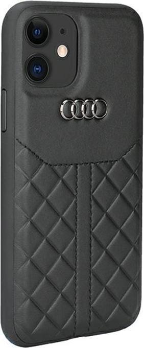 Actual product image Audi Genuine Leather iPhone 11 / Xr 6.1" czarny/black hardcase AU-TPUPCIP11R-Q8/D1-BK (Apple iPhone 11)