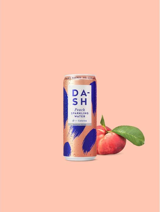 Produktbild Dash Water Peaches (12 x 33 cl)