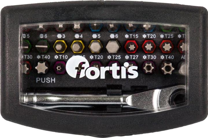 Produktbild Magni Bit-Sortiment 32-teilig mit Bit-Ratsche und Farbring FORTIS (Bit-Halter)