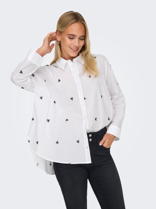 Produktbild Only Onlnew Lina Grace Ls Emb Shirt Noos Wvn (XS)