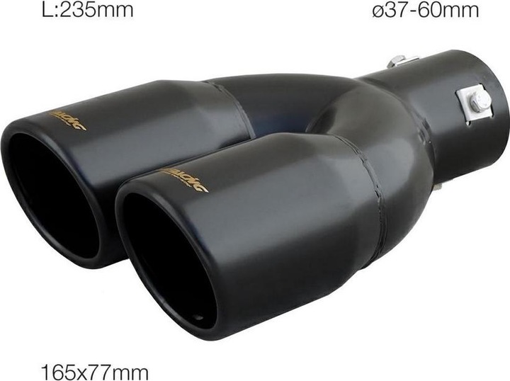Produktbild Simoni Racing Endrohrblende 2x76mm rund